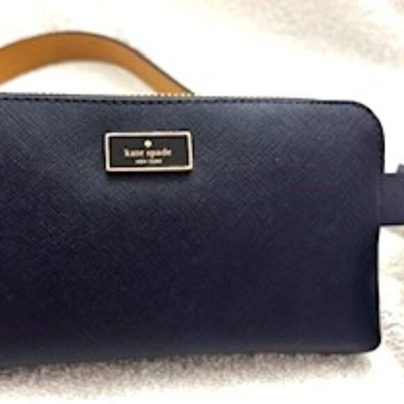 Kate Spade "Planetary Navy" belt bag with gold hardware NWT Size S/M - Picture 1 of 10